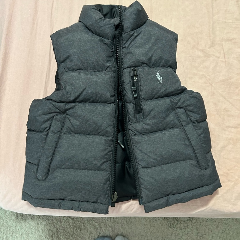 Toddler Reversible Puffer Vest with Logo
